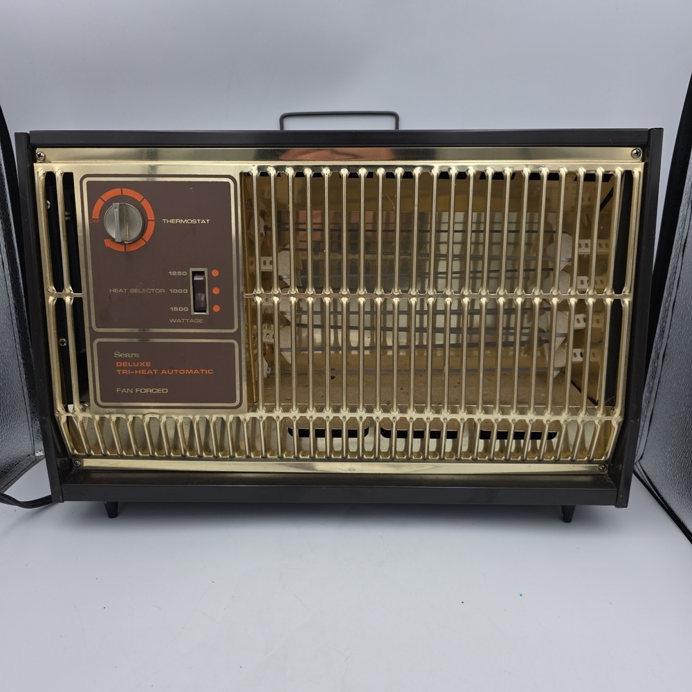 Sears Deluxe Tri-Heat Automatic Fan Forced Portable Space Heater 344.71390